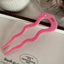 Elegant Retro U-Shaped Acetate Hairpin for Women