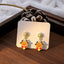 1 Pair Cute Christmas Tree Snowflake Reindeer Santa Alloy Drop Earrings