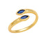 Fashion Geometric Zircon Inlay Open Ring for Women