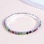 Shiny Rhinestone Inlay Ferroalloy Women's Elastic Crystal Bracelet