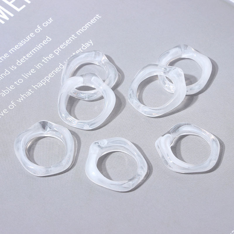 Simple Chic Geometric Resin Women's Rings