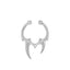 Gothic Irregular Horn Nose Clip Non-Perforated Metal Fake Nose Ring Jewelry