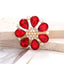 4cm Zinc Alloy Gemstone Crystal Flower DIY Ornament Beads Accessories