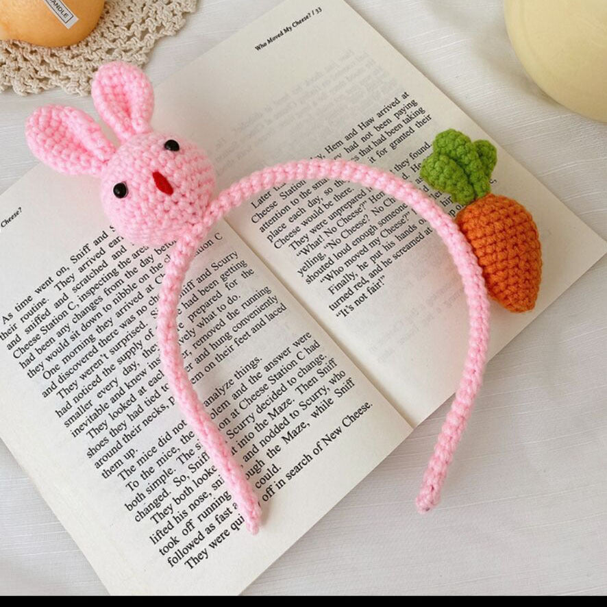 Cute Rabbit and Tiger Knitted Animal Hair Band