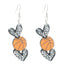 1 Pair Classic Sports Series Heart Shape Acrylic Drop Earrings