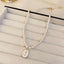 Elegant Women's Pearl Flower Choker Necklace