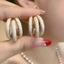 1 Pair Elegant Simple Style Geometric Enamel Alloy Earrings