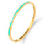 Streetwear Minimalist Stainless Steel Enamel Bangle Bracelet 3mm Multicolor