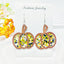 1 Pair Halloween Pumpkin Acrylic Geometric Drop Earrings for Women