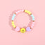 Simple Style Colorful Acrylic Beaded Kids' Bracelets with Pentagram and Smiley Face Design