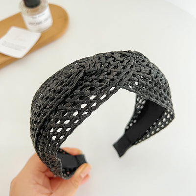 Lady Streetwear Color Block Braided Hair Band