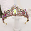 Women's Retro Flower Zircon Princess Crown - Korean Alloy Rhinestone Bridal Headwear Accessories