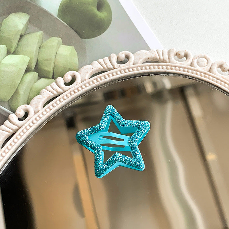 Y2K Star Alloy Hair Clip for Girls