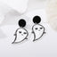 Halloween Ghost Skull Acrylic Female Stud Earrings Eccentric Personality Festival Cartoon Earrings Bones Man Castle Accessories