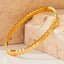 Elegant 18K Gold Plated Stainless Steel Bangle and Titanium Steel Diamond Bracelet Set