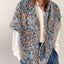 Women's Elegant Striped Polyester Print Scarf 90×90cm Fashion Silk-like Shawl