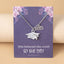 Graduation Cap Stainless Steel Pendant Necklace with Inspirational Card