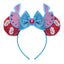 Devil's Eye Sequin Bow Knot & Monster Ears Cosplay Headband Set