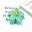 Women's Gradient Flower Hair Claw Clip - Korean Style Colorful Plastic Hair Accessory