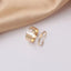 Fashion Geometric Hollow Adjustable Dinosaur Ring Set - Trendy Minimalist Jewelry