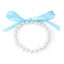 Simple Classic Bow Knot Imitation Pearl Elastic Bracelet