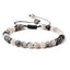 Ethnic Natural Stone Agate Beaded Adjustable Yoga Bracelet