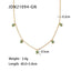 Fashion Geometric Stainless Steel Necklace Plating Zircon Stainless Steel Necklaces