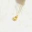 14K Gold Plated Copper Initial Pendant Necklace