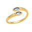 Fashion Geometric Zircon Inlay Open Ring for Women