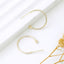 10 PCS Copper Solid Color Hoop Earring Findings with 18k Gold Plated 925 Silver Needle