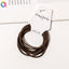 Women's Simple Style Elastic Hair Tie Set - Solid Color Rubber Bands