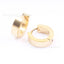 Fashion Punk Titanium Steel Zircon Inlay Earrings