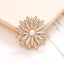 40mm Zinc Alloy Rhinestone Pearl Flower Car Vent Decoration Accessory