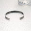 Minimalist Engraved Stainless Steel Gold Plated Open Cuff Bracelet Wholesale