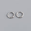 Simple Style Circle Sterling Silver Plating Hoop Earrings 1 Pair
