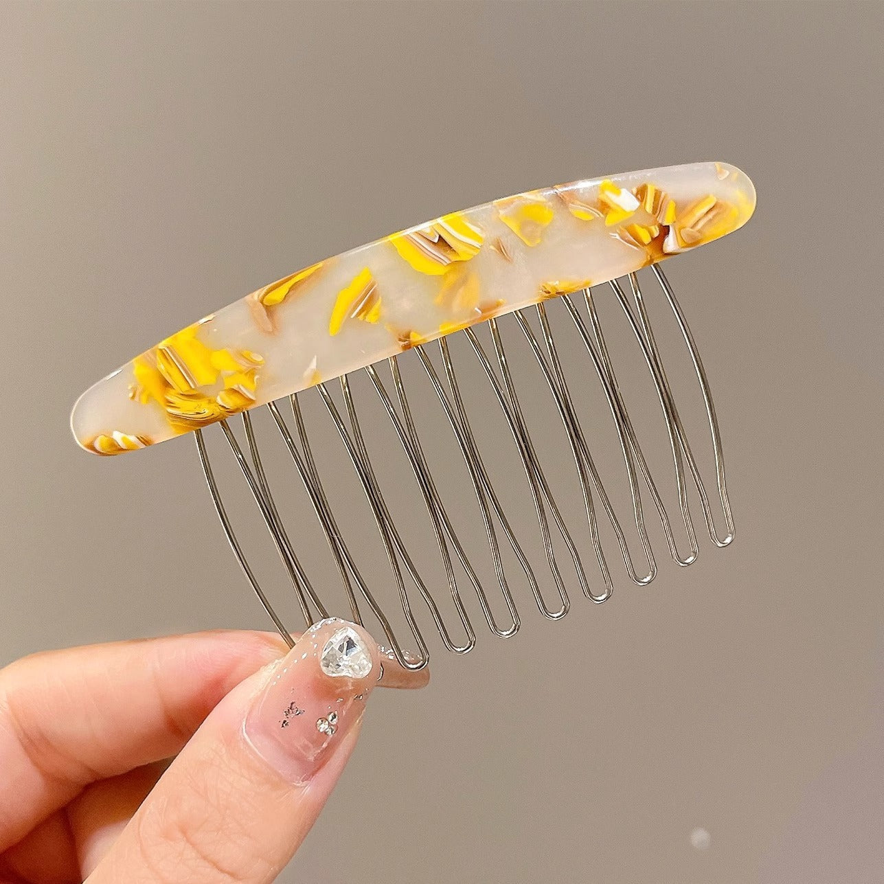 Women's Geometric Alloy Acetate Hair Comb and Hairpin Set