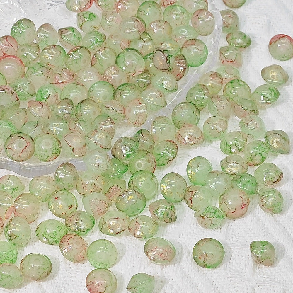 8x10mm UFO Bulge Beads Handmade DIY Colored Glazing Beads for Bracelet Necklace Accessories Wholesale