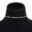 European and American Simple Diamond-Studded Women's Choker Necklace