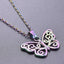 Wholesale Simple Classic Butterfly 304 Stainless Steel Pendant Necklace with 18k Gold Plating