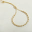 14K Gold Plated Vintage Style Pearl Beaded Round Bracelet