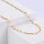 Simple Wide Stainless Steel Square Flattened Long Cross Chain