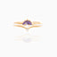 18K Gold Plated Dinosaur Zircon Copper Ring for Women