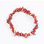 Fashion Irregular Natural Stone Beaded Bracelet with Colorful Crystal Chips