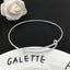 Adjustable Classic Round Solid Color Women's Bangle Bracelet