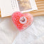 Children's Heart Shaped TPU Stamping Hair Tie Set - Color-Blocking Love Candy Rubber Bands