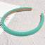 Fashion Candy Color Solid Sponge Wide Headband for Women