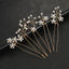 Women's Elegant Bridal Rhinestone Flower Hairpin Accessory