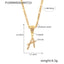 18K Gold Plated Titanium Steel Cursive Letter Pendant Necklace with Zircon Accents