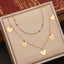 1 Piece Fashion Commute Cross Heart Shape Stainless Steel Plating Layered Necklaces