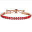 Fashion Shiny Crystal Push-pull Bracelet Ladies Gold Full Diamond Single Row Bracelet Wholesale